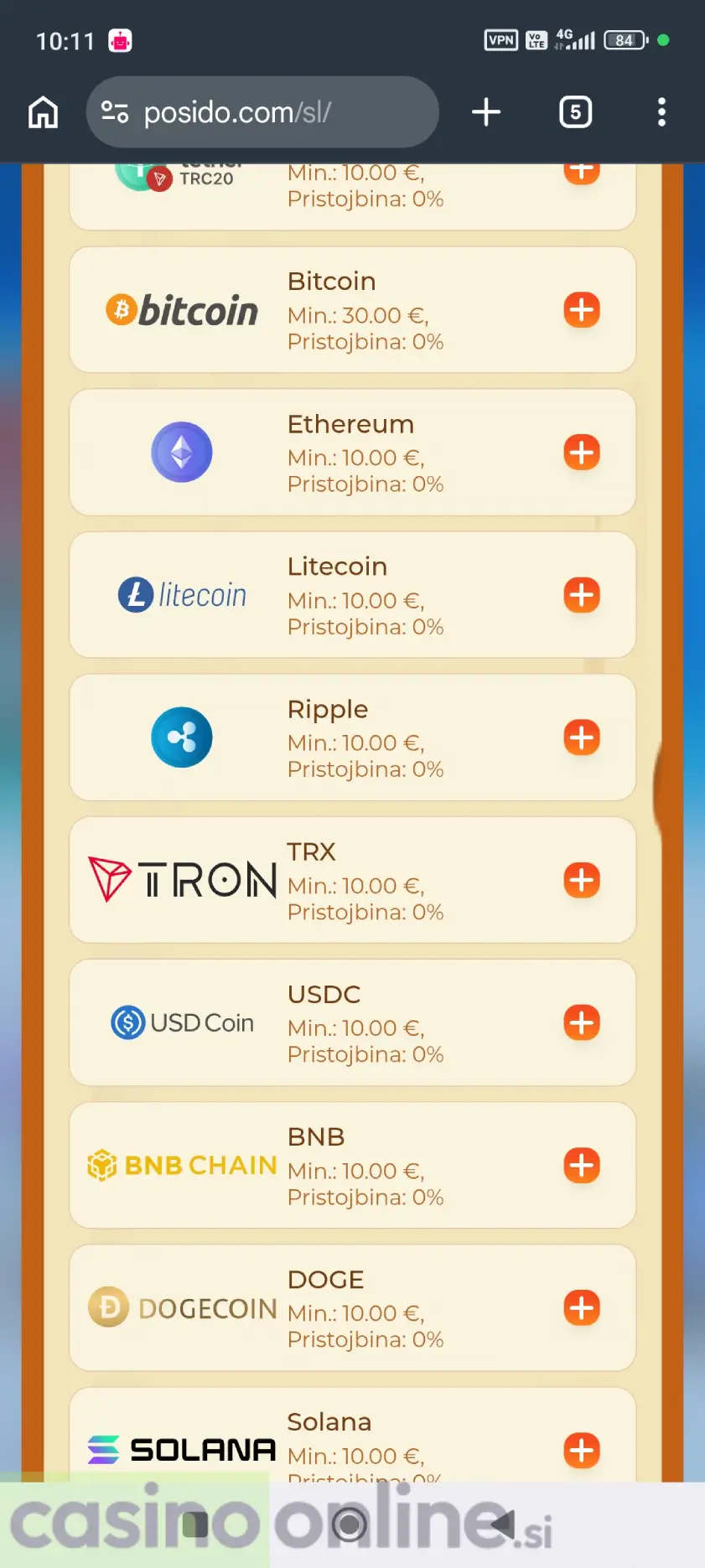 Izberite Litecoin