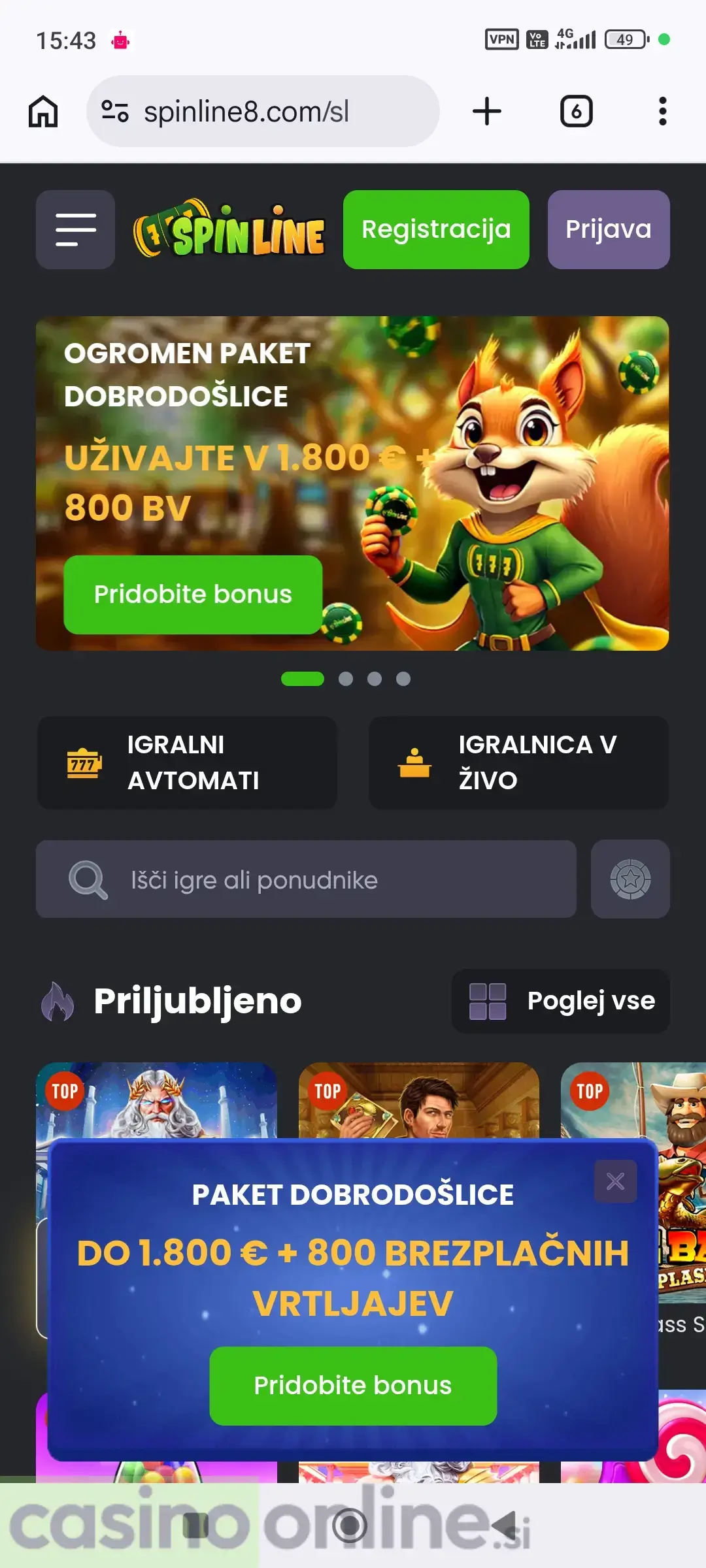 Preverite bonusne pogoje pred pologom
