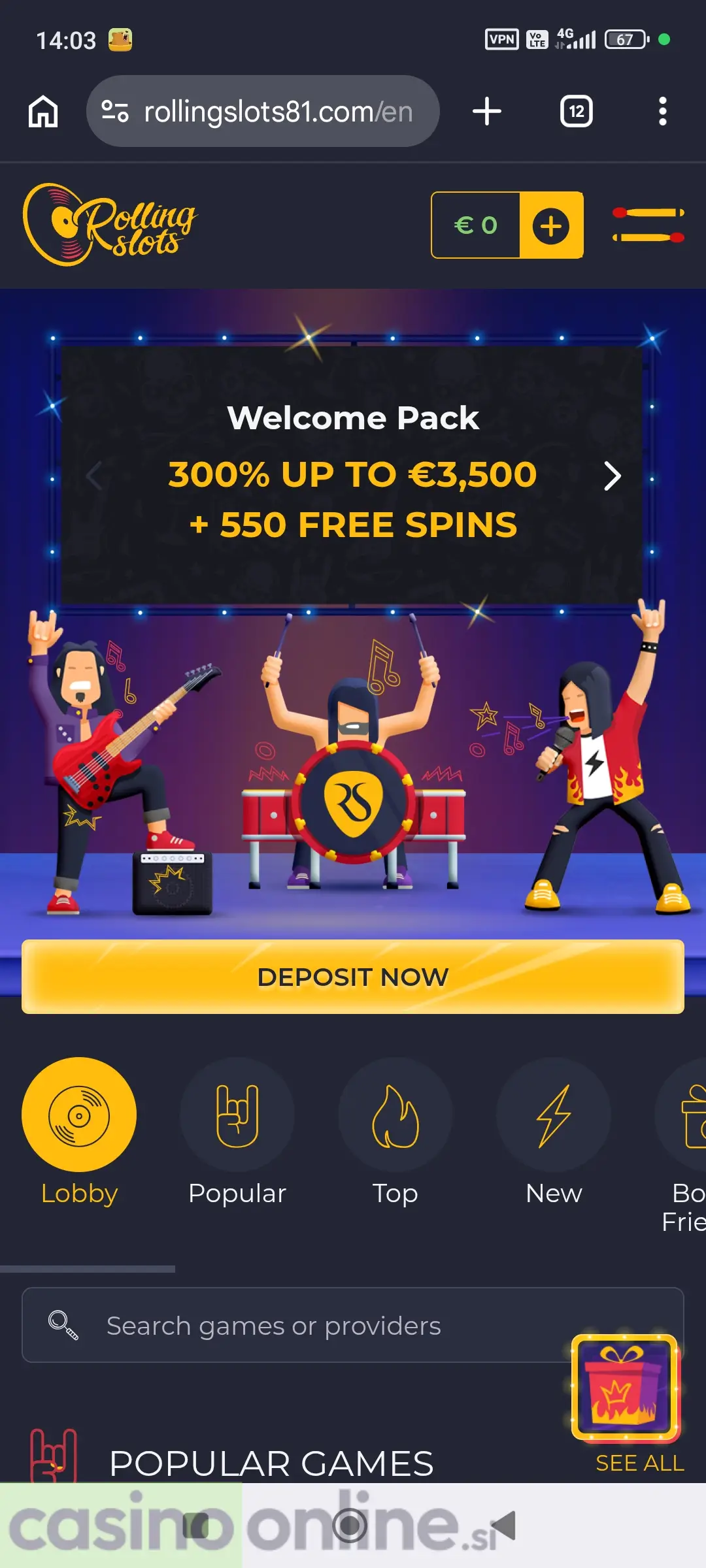 Registracija in prijava v casino