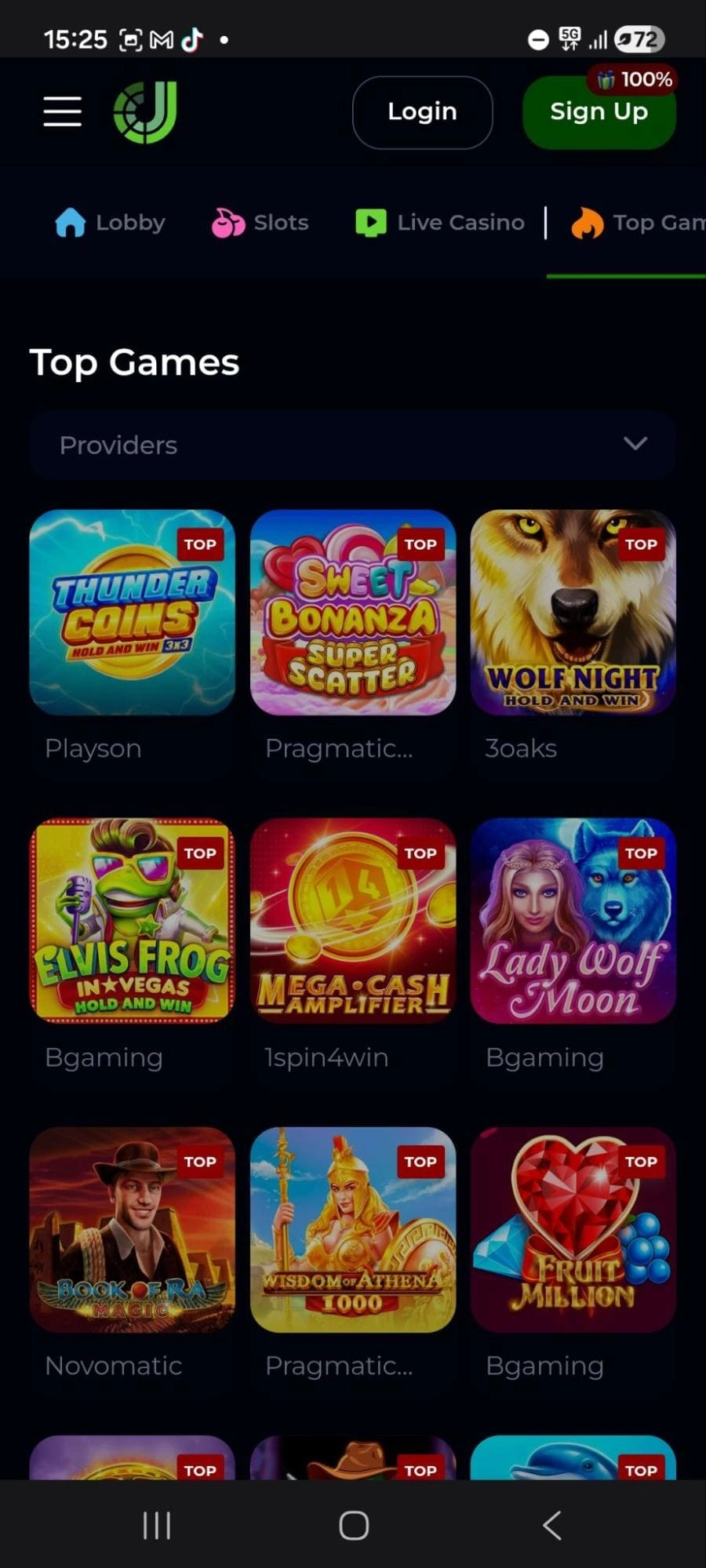 JeetCity casino z razdelkom za najboljše igre