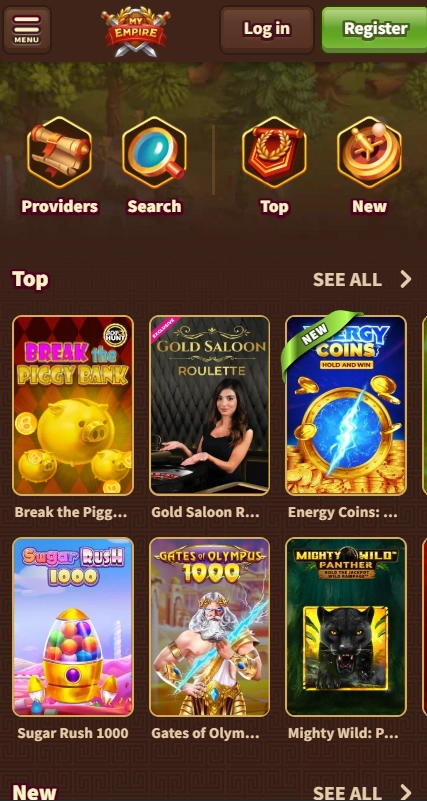 MyEmpire Casino spletne igralne avtomate