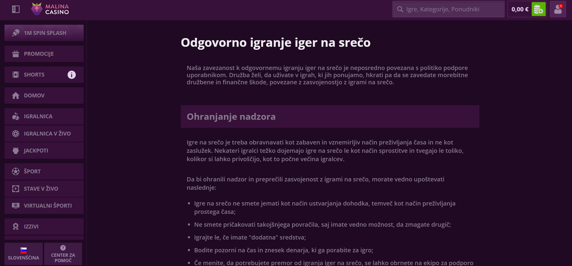 Igrajte odgovorno