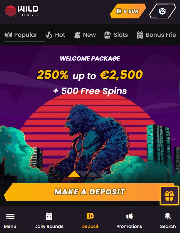 Bonus Wild Tokyo Casino