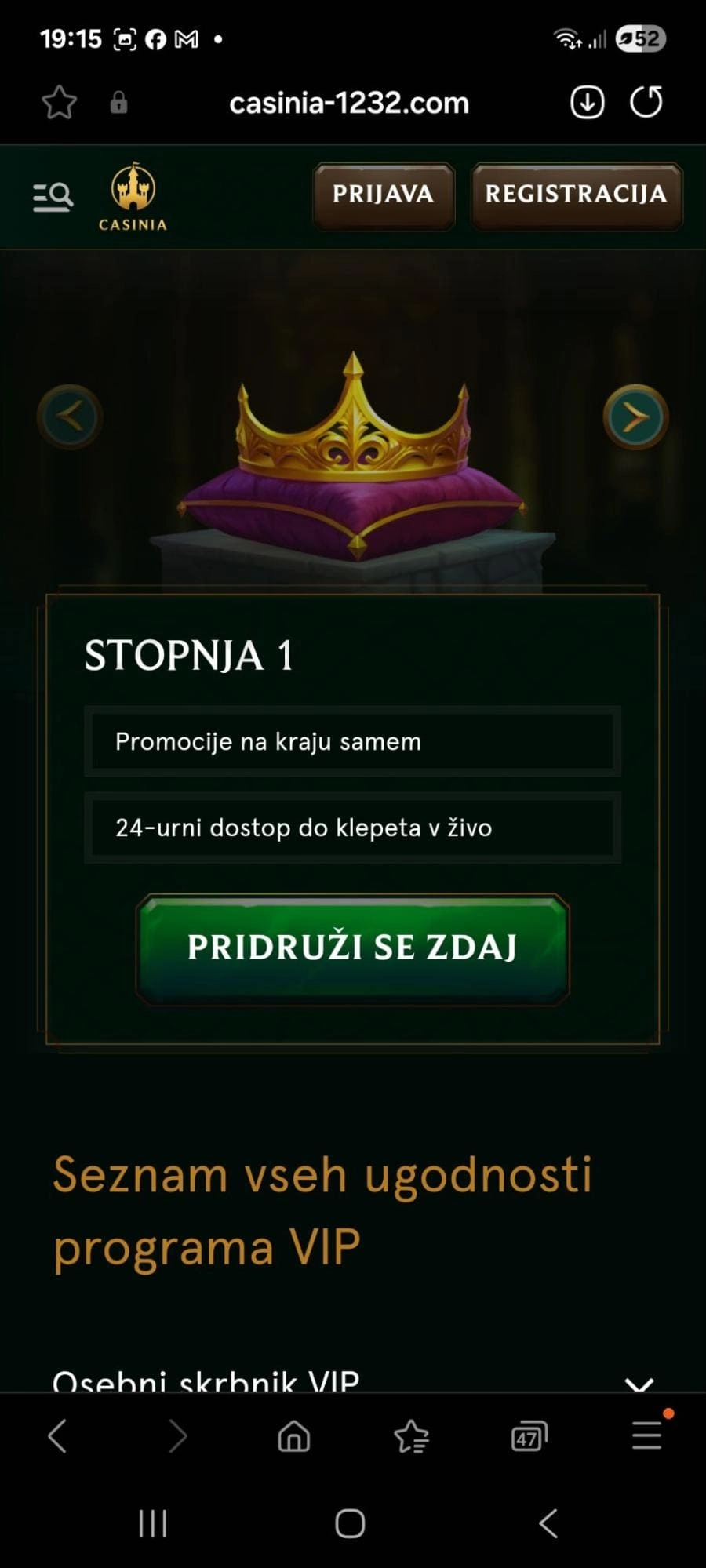Casinoa Casino VIP program
