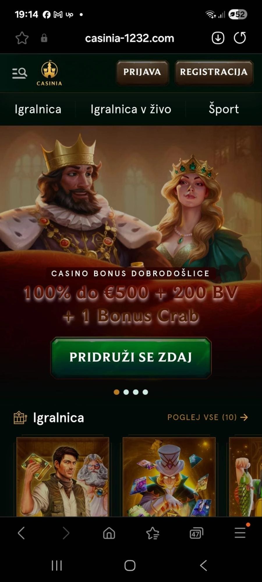 Casinoa Casino dobrodošel bonus