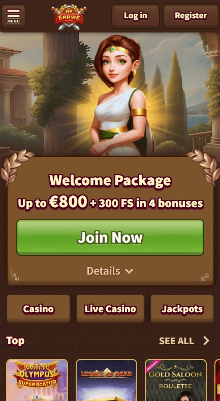 MyEmpire dobrodošel bonus