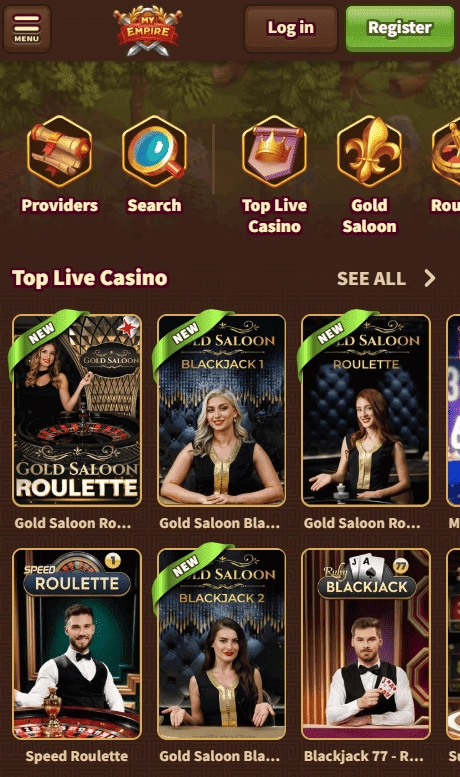 MyEmpire live casino