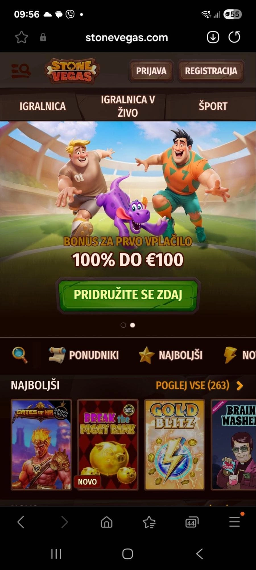 Stonevegas Casino dobrodošel bonus