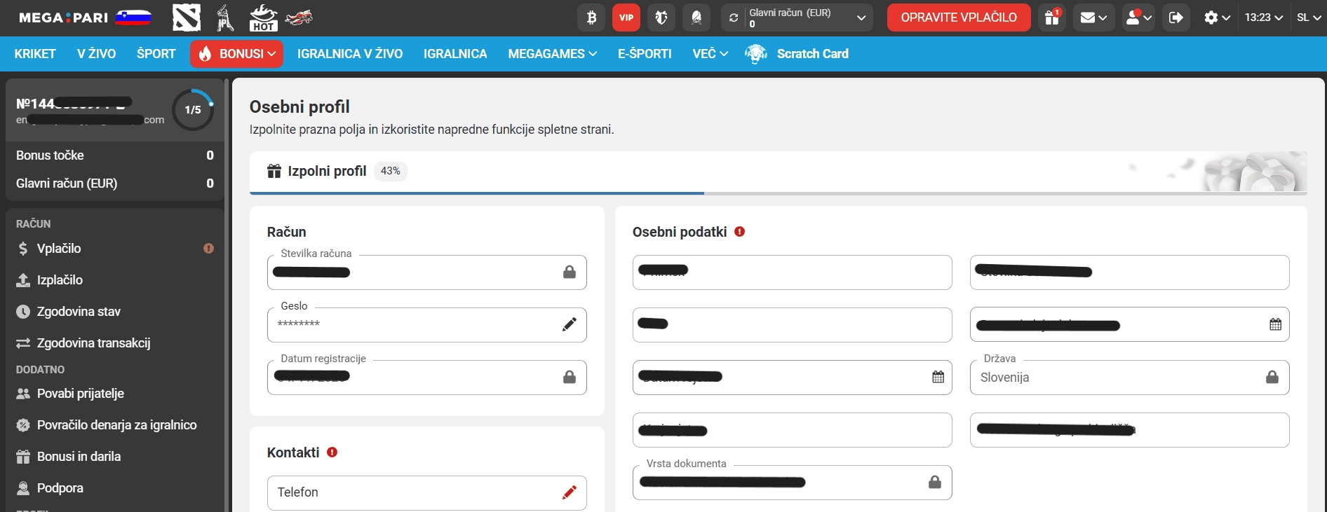 Kako najti kazino z minimalnim vplačilom 5 evro