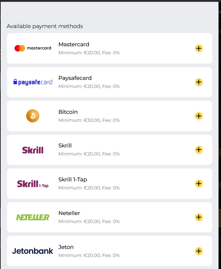 Preverite, kakšen je minimalni depozit