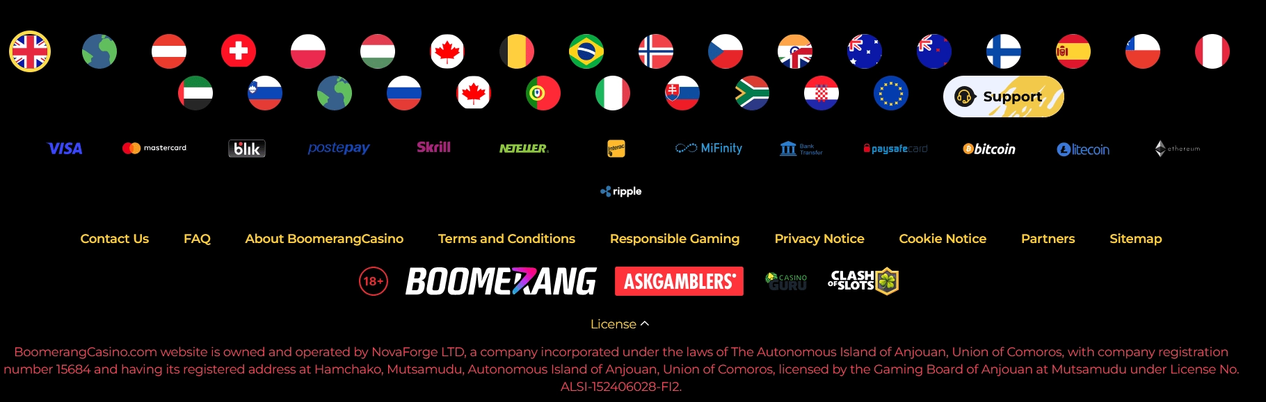 Preverite lincenco in sloves igralnice