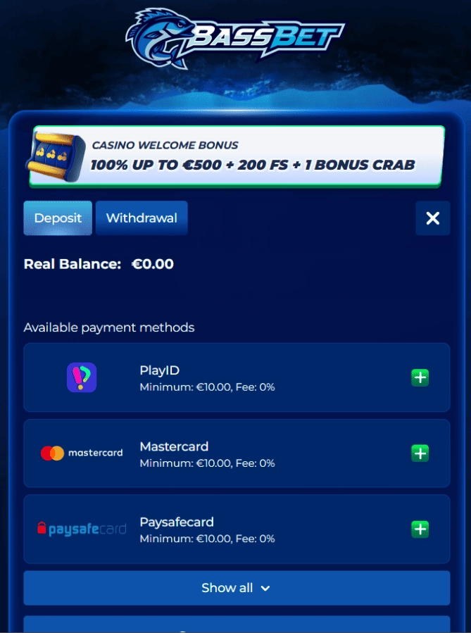 Preverite načine plačila in hitrost izplačil