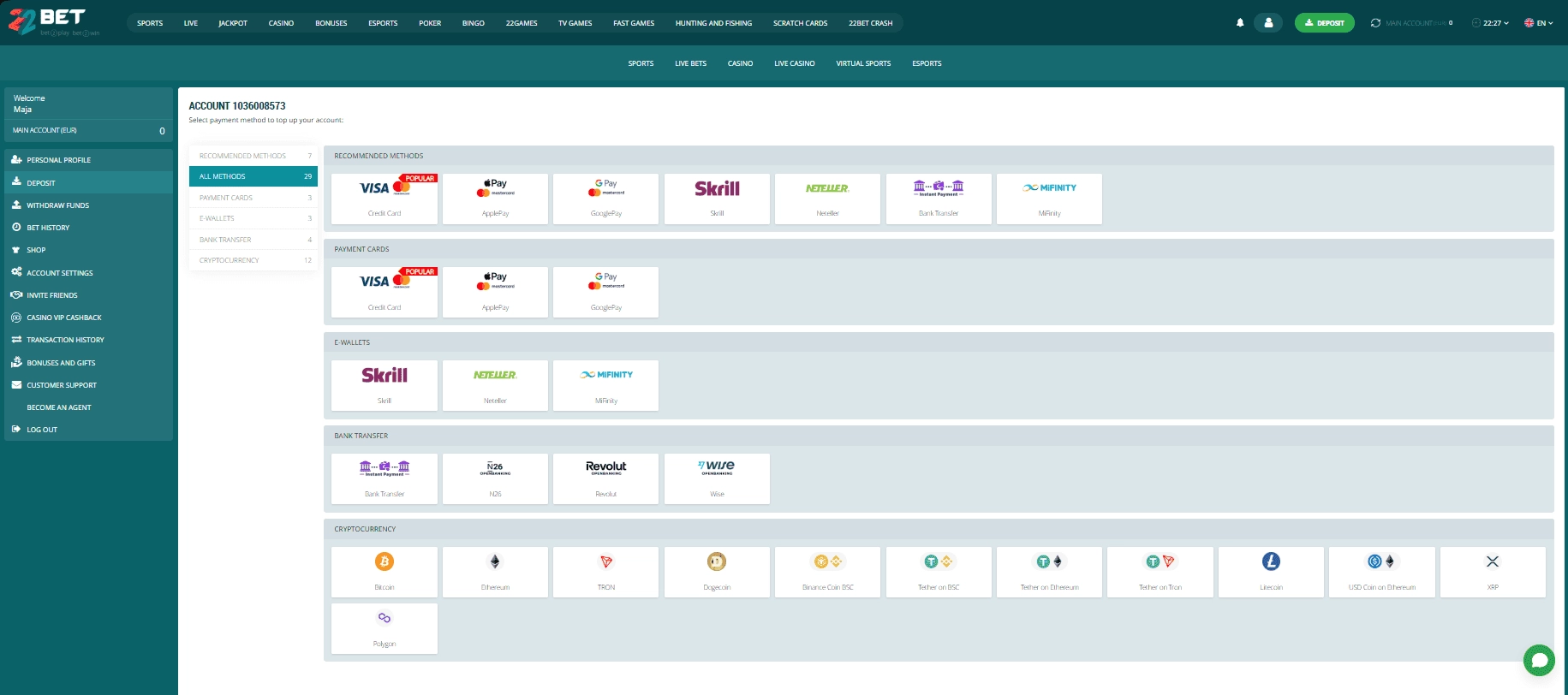 Raziščite možnosti minimalnega depozita
