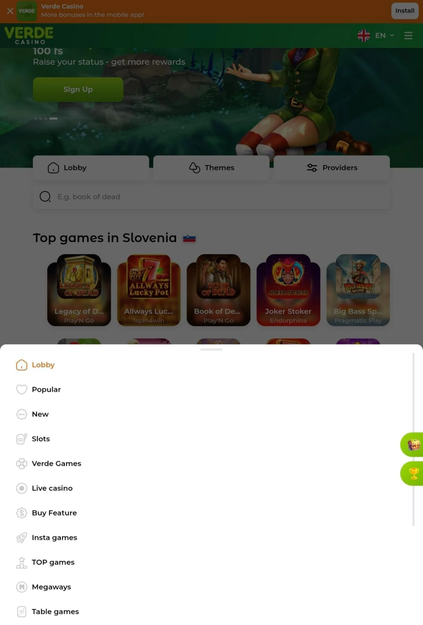 Verde Casino Igraj igro