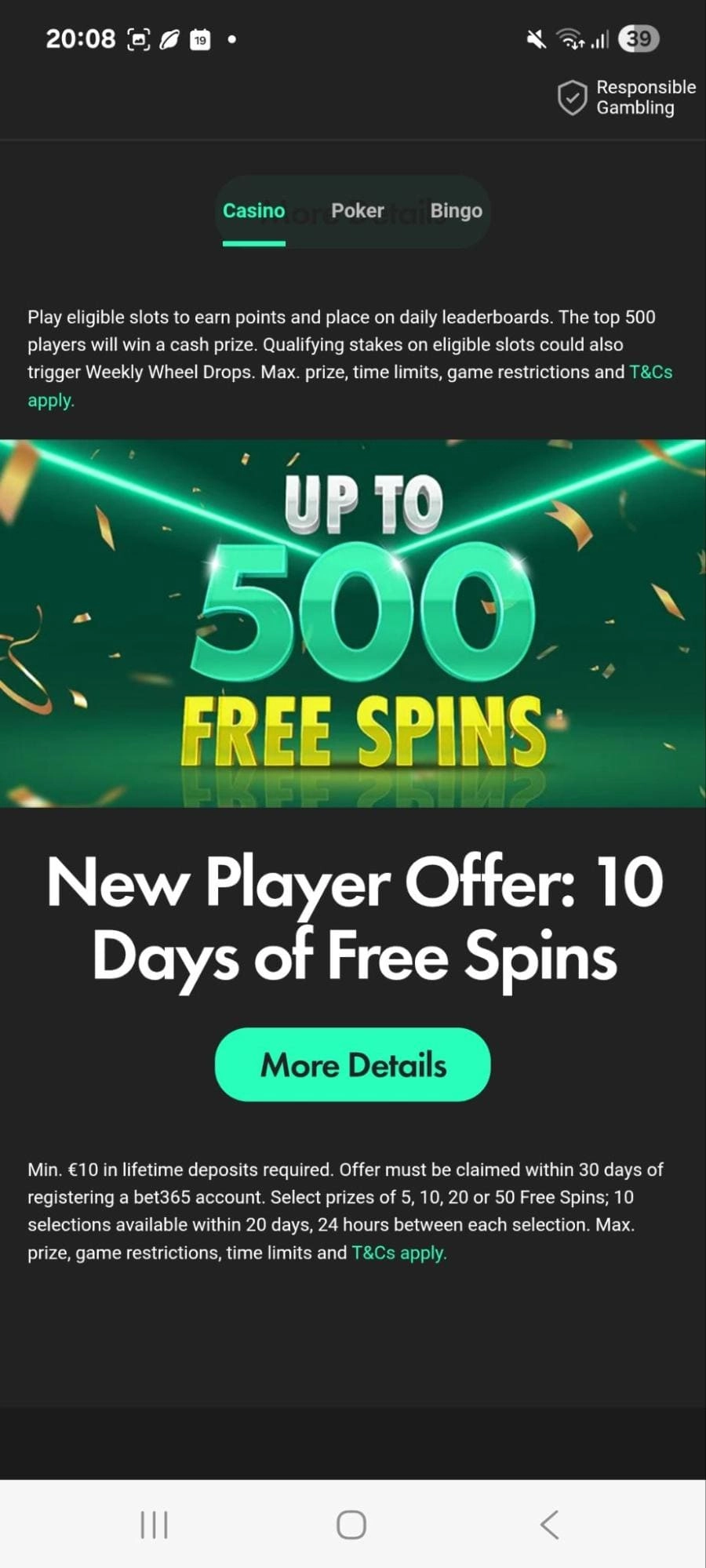 bet365 dobrodošel bonus