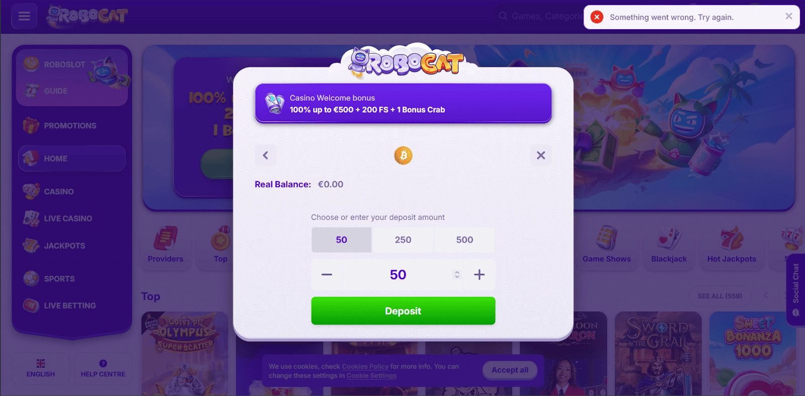 Določite znesek za vplačilo