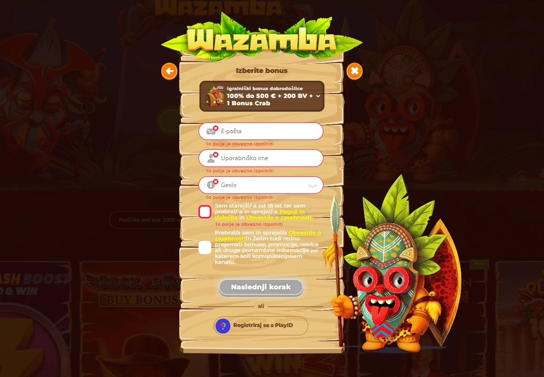 Začnite z registracijo